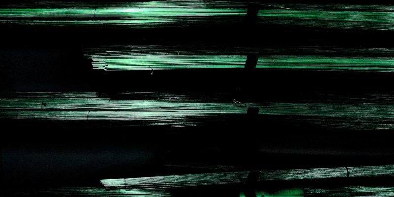 Manufakturen-Blog-PopArt-Projekt: Kupferdraht II, grünmetallic (Foto: Wigmar Bressel) - basierend auf einem Foto im Zuschnitt bei Urban Lampenschirme in Arnsberg