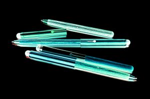 Manufakturen-Blog-PopArt-Projekt: Stifte, oceanmetallic (Foto: Wigmar Bressel) - basierend auf einem Foto von Marcus Meyer von Stiiften aus den Serien 'Style' und Style.us' von e+m Holzprodukte aus Neumarkt in der Oberpfalz