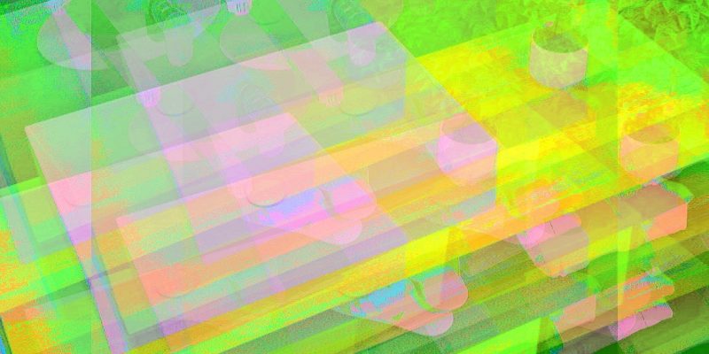 Manufakturen-Blog-PopArt-Projekt: Badezimmer II, grün (Foto: Wigmar Bressel) - basierend auf einem Foto aus der Möbelmanufaktur Diedrichs Creativ-Bad in Hallenberg