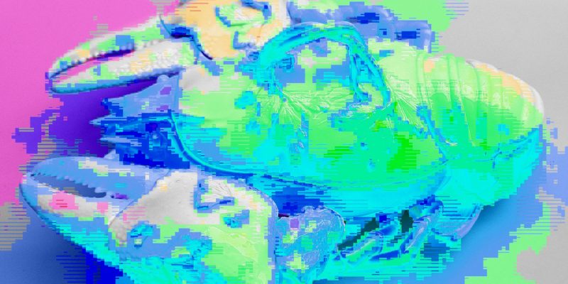 Manufakturen-Blog-PopArt-Projekt: Pink Lobster I (Foto: Wigmar Bressel) - basierend auf einem Foto einer Menage aus der Porzellanmanufaktur Meissen aus dem 18. Jahrhundert im Grassimuseum in Leipzig