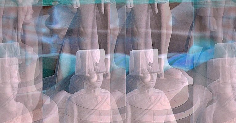 Manufakturen-Blog-PopArt-Projekt: Husaren, rosa (Foto: Wigmar Bressel) - basierend auf einem Foto in der Produktion der thüringischen Porzellanmanufaktur Reichenbach