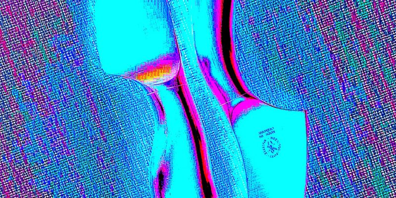 Manufakturen-Blog-PopArt-Projekt: Messer, türkis (Foto: Wigmar Bressel) - basierend auf einem Foto von Käsemessern unter der historischen Marke 'Pott' produziert von Mono in Mettmann