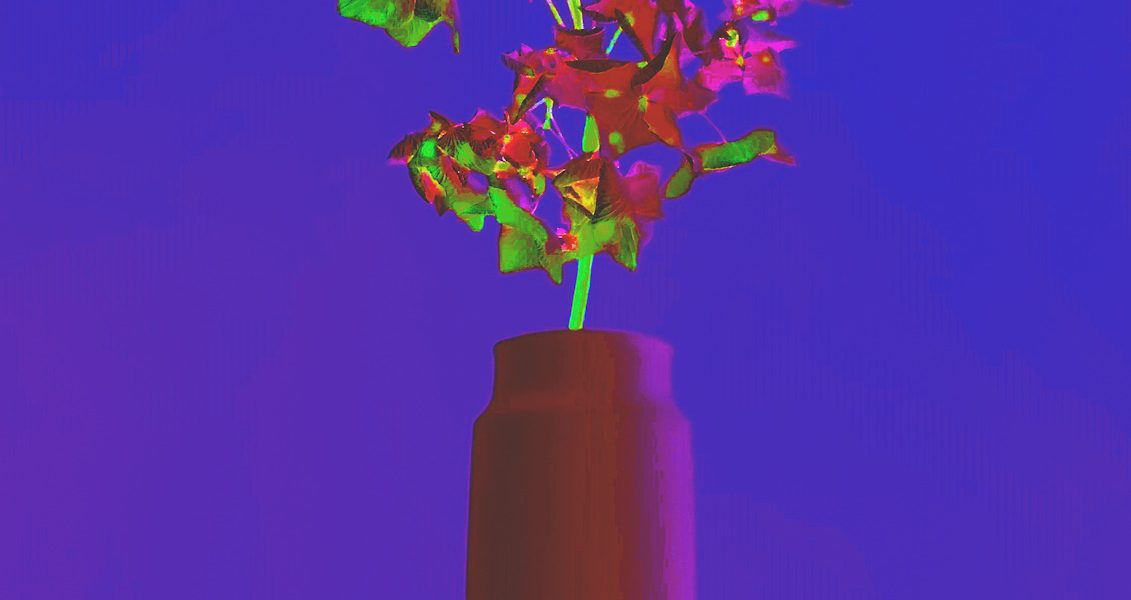 Manufakturen-Blog-PopArt-Projekt: Vase VII, ochsenblutrot (Foto: Wigmar Bressel) - basierend auf einem Foto der Vase 'Tini' von Peter Smalun in den 1960er Jahren für die Porzellanmanufaktur Weimar-Porzellan (1790 - 2018) im thüringischen Blankenhain - Neuauflage von der Porzellanmanufaktur Reichenbach für das 'Projekt unverloren' von Susanne Katzenberg in Hamburg