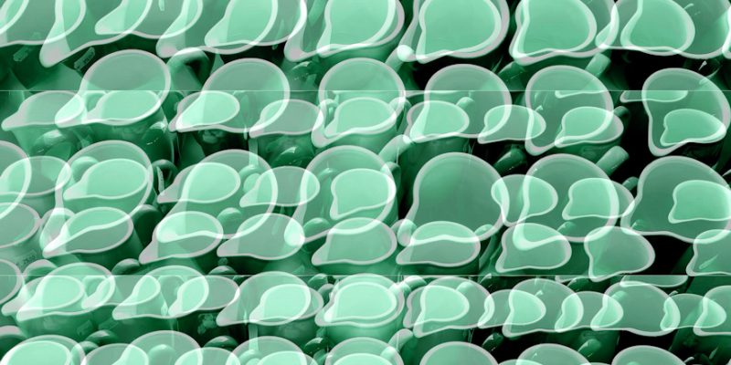 Manufakturen-Blog-PopArt-Projekt: Kännchen III, lindgrün (Foto: Wigmar Bressel) - basierend auf einem Foto im Werksverkauf der Porzellanmanufaktur Dibbern in der Produktion in Hohenberg an der Eger