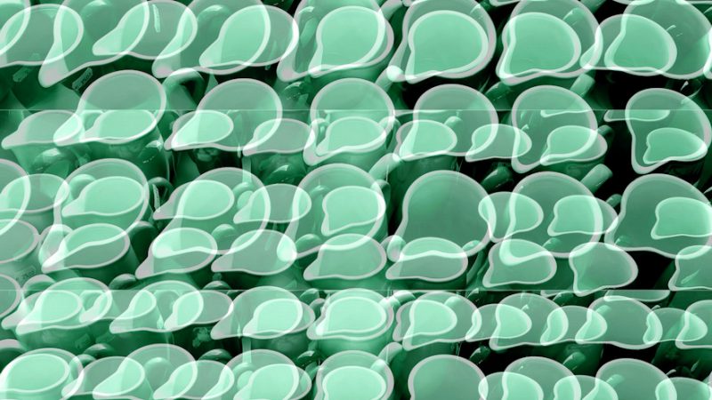 Manufakturen-Blog-PopArt-Projekt: Kännchen III, lindgrün (Foto: Wigmar Bressel) - basierend auf einem Foto im Werksverkauf der Porzellanmanufaktur Dibbern in der Produktion in Hohenberg an der Eger