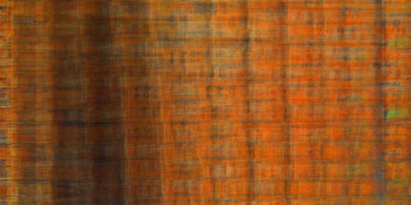 Manufakturen-Blog-PopArt-Projekt: Arbeitsbretter III, orange (Foto: Wigmar Bressel) - basierend auf einem Foto in der Produktion der Medaillen- und Manschettenknopf-Manufaktur Deumer in Lüdenscheid