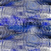 Manufakturen-Blog-PopArt-Projekt: Lorbeerkranz II, ultramarienblau (Foto: Wigmar Bressel) - basierend auf einem Foto in der Prägerei in der Produktion der Medaillen- und Manschettenknopf-Manufaktur Deumer in Lüdenscheid