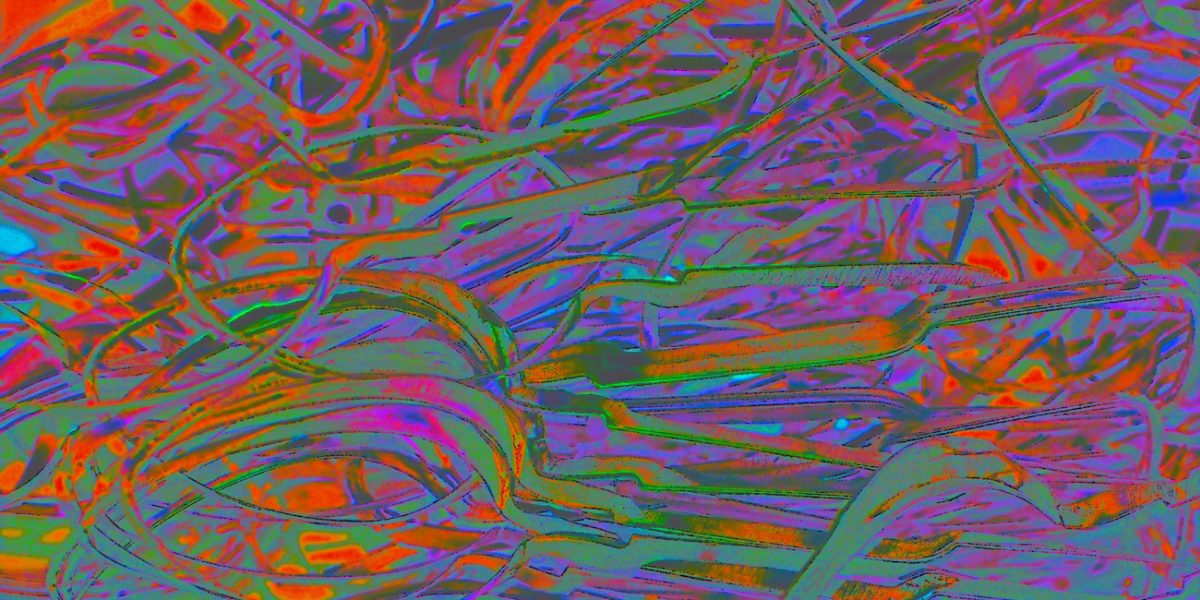 Manufakturen-Blog-PopArt-Projekt: Stanzreste, bunt (Foto: Wigmar Bressel) - basierend auf einem Foto von sog. 'Schroten' in der Besteckmanufaktur von Koch & Bergfeld in der Neustadt von Bremen