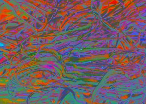 Manufakturen-Blog-PopArt-Projekt: Stanzreste, bunt (Foto: Wigmar Bressel) - basierend auf einem Foto von sog. 'Schroten' in der Besteckmanufaktur von Koch & Bergfeld in der Neustadt von Bremen