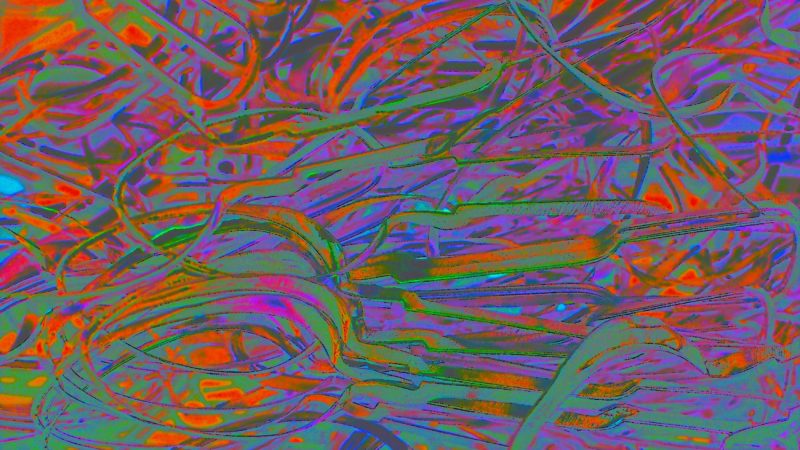 Manufakturen-Blog-PopArt-Projekt: Stanzreste, bunt (Foto: Wigmar Bressel) - basierend auf einem Foto von sog. 'Schroten' in der Besteckmanufaktur von Koch & Bergfeld in der Neustadt von Bremen