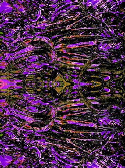 Manufakturen-Blog-PopArt-Projekt: Stanzreste III, lila (Foto: Wigmar Bressel) - basierend auf einem Foto von sog. 'Schroten' in der Besteckmanufaktur von Koch & Bergfeld in der Neustadt von Bremen