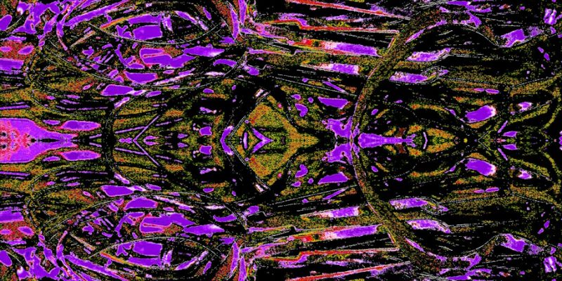 Manufakturen-Blog-PopArt-Projekt: Stanzreste III, lila (Foto: Wigmar Bressel) - basierend auf einem Foto von sog. 'Schroten' in der Besteckmanufaktur von Koch & Bergfeld in der Neustadt von Bremen