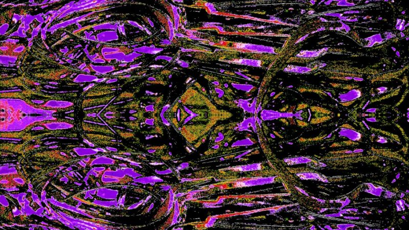 Manufakturen-Blog-PopArt-Projekt: Stanzreste III, lila (Foto: Wigmar Bressel) - basierend auf einem Foto von sog. 'Schroten' in der Besteckmanufaktur von Koch & Bergfeld in der Neustadt von Bremen