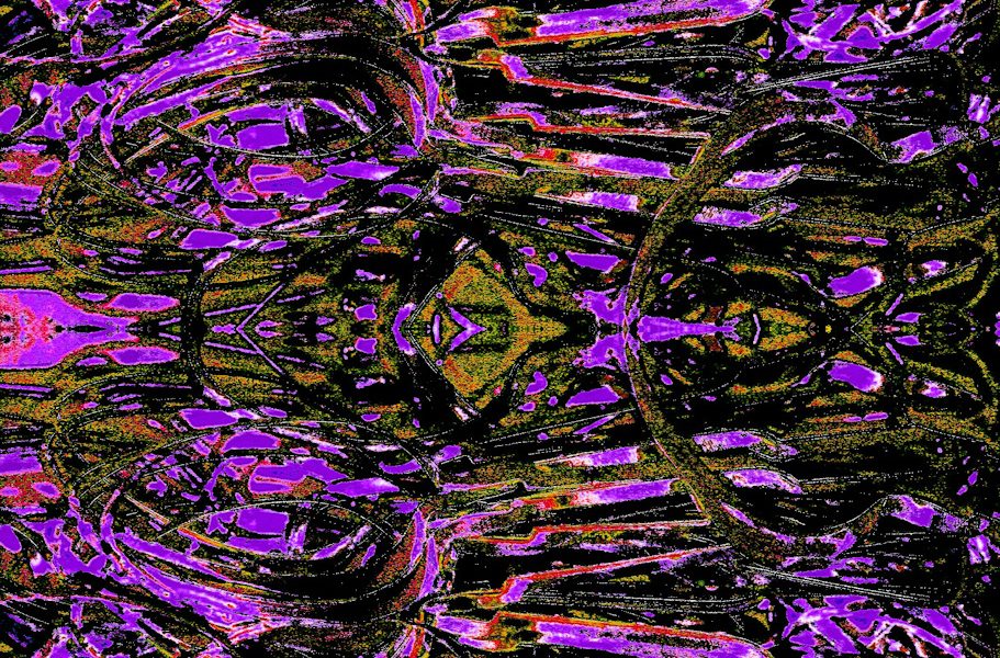 Manufakturen-Blog-PopArt-Projekt: Stanzreste III, lila (Foto: Wigmar Bressel) - basierend auf einem Foto von sog. 'Schroten' in der Besteckmanufaktur von Koch & Bergfeld in der Neustadt von Bremen