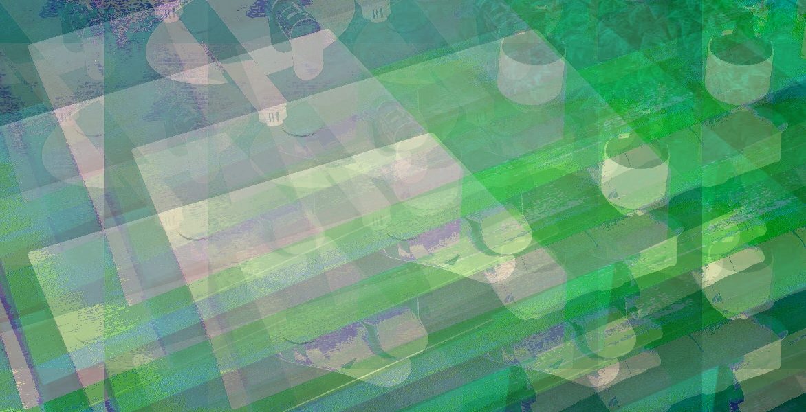 Manufakturen-Blog-PopArt-Projekt: Badezimmer III, türkis (Foto: Wigmar Bressel) - basierend auf einem Foto aus der Ausstellung in der Möbelmanufaktur Diedrich's Creativ-Bad in Hallenberg