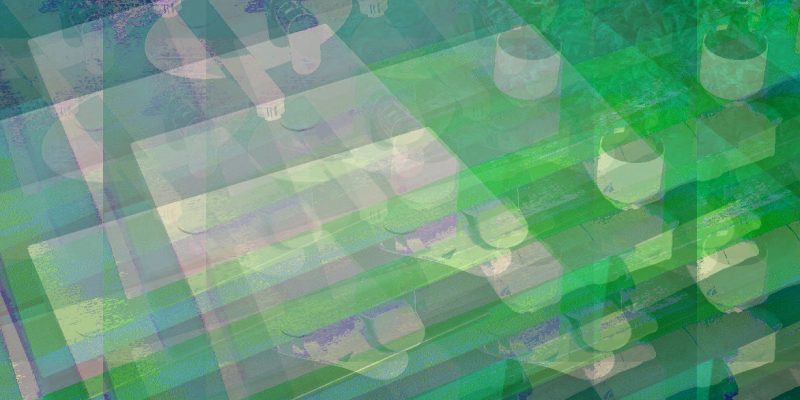 Manufakturen-Blog-PopArt-Projekt: Badezimmer III, türkis (Foto: Wigmar Bressel) - basierend auf einem Foto aus der Ausstellung in der Möbelmanufaktur Diedrich's Creativ-Bad in Hallenberg