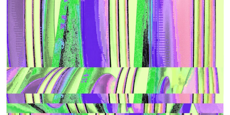 Manufakturen-Blog-PopArt-Projekt: Teller V (Strandtuch, quer), violett / zitronengelb (Foto: Wigmar Bressel) - basierend auf einem Foto von Pastatellern in der Produktion der niedersächsischen Porzellanmanufaktur Fürstenberg in Fürstenberg an der Weser