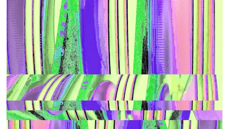Manufakturen-Blog-PopArt-Projekt: Teller V (Strandtuch, quer), violett / zitronengelb (Foto: Wigmar Bressel) - basierend auf einem Foto von Pastatellern in der Produktion der niedersächsischen Porzellanmanufaktur Fürstenberg in Fürstenberg an der Weser