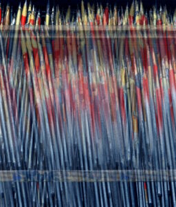 Manufakturen-Blog-PopArt-Projekt: Stichel, bunt II (Foto: Wigmar Bressel) - basierend auf einem Foto in der Produktion von Günter Reichels Werkstatt moderner Figurenhauerei in Pobershau im Erzgebirge