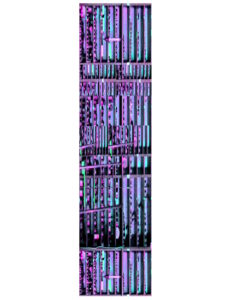 Manufakturen-Blog-PopArt-Projekt: Hochregallager VI, violett (Foto: Wigmar Bressel) - basierend auf einem Foto in der Produktion bei Deumer, der Manufaktur für Orden und Manschettenknöpfe in Lüdenscheid
