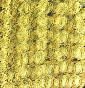 Manufakturen-Blog-PopArt-Projekt: Medaillen I, golden (Foto: Wigmar Bressel) - basierend auf einem Foto in der Produktion bei Deumer, der Manufaktur für Orden und Manschettenknöpfe in Lüdenscheid