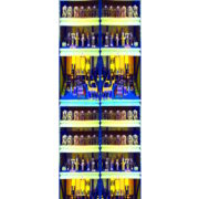 Manufakturen-Blog-PopArt-Projekt: Werkzeugregal II, gelb / blau (Foto: Wigmar Bressel) - basierend auf einem Foto im Werkzeuglager bei der Ankerstein GmbH, dem ältesten Systembaukasten-Hersteller der Welt, im thüringischen Rudolstadt