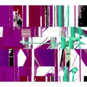 Manufakturen-Blog-PopArt-Projekt: Die Porzellanmanufaktur Fürstenberg VI (fragmentiert), violett (Foto: Wigmar Bressel) - Collage, basierend auf einem Foto des heutigen Produktionsgebäudes am Schloss